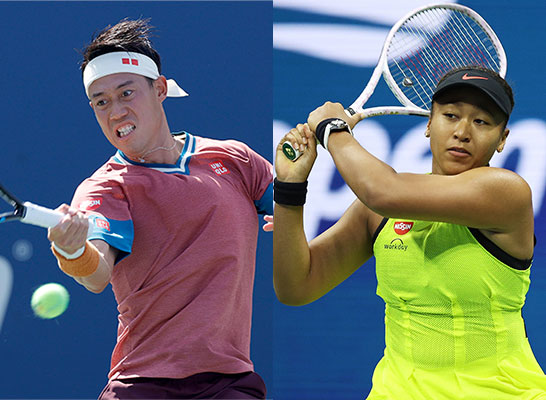 錦織圭、大坂なおみ