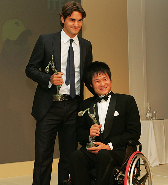 ロジャー・フェデラー、国枝慎吾