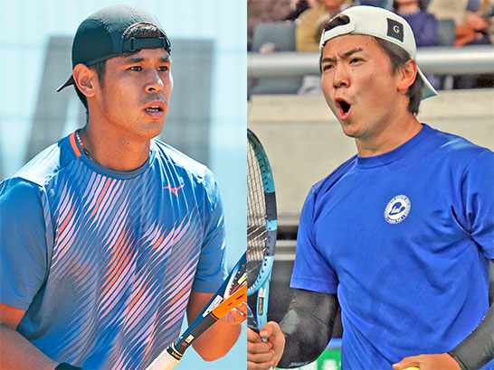 （左から）内田海智、渡邉聖太