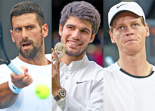 ジョコビッチ、アルカラス、シナー