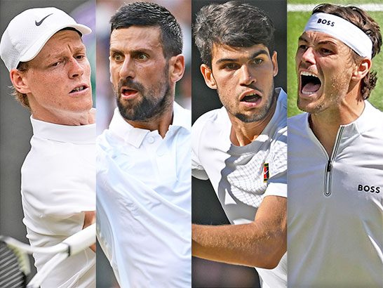 シナー、ジョコビッチ、アルカラス、フリッツ