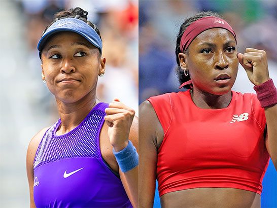 （左から）大坂なおみ、ガウフ