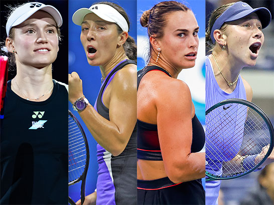 ルバキナ、ペグラ、サバレンカ、アニシモワ