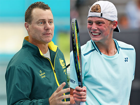 （左から）レイトン・ヒューイットとクルーズ・ヒューイット